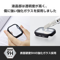 アップルウォッチ カバー Series10[46mm] フルカバー ブラック AW-24AFCGMBK エレコム 1個（直送品）
