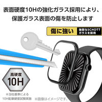 アップルウォッチ ガラス フィルム 【46mm対応】 高透明 ブラック AW-24AFLGS2R エレコム 1個（直送品）