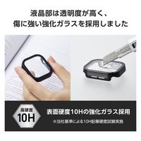 アップルウォッチ カバー Series10[42mm] フルカバー ブラック AW-24BFCGEBK エレコム 1個（直送品）