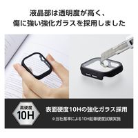アップルウォッチ カバー Series10[42mm] フルカバー ブラック AW-24BFCGOBK エレコム 1個（直送品）