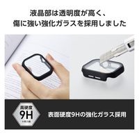 アップルウォッチ カバー Series10[42mm] フルカバー ブラック AW-24BFCGMBK エレコム 1個（直送品）