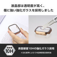 アップルウォッチ カバー Series10[42mm] フルカバー ピンク AW-24BFCGPPN エレコム 1個（直送品）