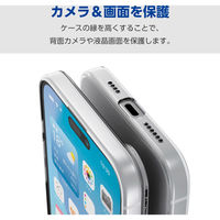 iPhone16 Plus ケース ソフト カメラレンズ保護設計 極限保護 クリア PM-A24BUCTKCR エレコム 1個（直送品）