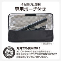 ストレート ヘアアイロン 15mm ロングプレート マイナスイオン ダブルヒーター ブラック TS360A-K テスコム 1個（直送品）