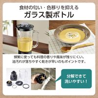 ジュースミキサー＆ミル 1000ml ガラスボトル ダイヤルスイッチ式 グレー テスコム TMX55A-H 1個