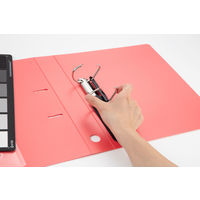 【旧品】アスクル　Ｄ型ツイストリングファイル　A4タテ　2穴　背幅36mm　ブルー　1冊 オリジナル