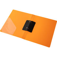 【旧品】アスクル　丸型ツイストリングファイル　A4タテ　2穴　背幅27mm　オレンジ　1冊 オリジナル