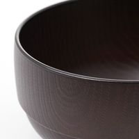 スタッキング持ち手付き汁椀 ダークブラウン LAKOLE/ラコレ