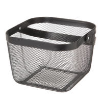 ハンドルワイヤーバスケット ブラック LAKOLE/ラコレ