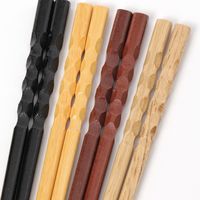 ウッド削り箸5点セット ブラウン LAKOLE/ラコレ