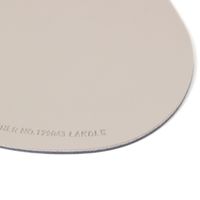 フェイクレザーコースター ペブル4点セット グレー×ネイビー LAKOLE/ラコレ