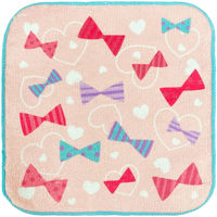 プチタオル 　ハーティー　 PO457410　1セット5組（25枚：柄違い5種×各5枚）