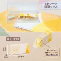 プラス 紙ケース入りテープのり パスティ しっかり貼れる 使いきり イエロー 54567 1個