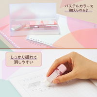 プラス 消しゴム パスティ ケース消しゴム 本体 ピンク 36677 1個