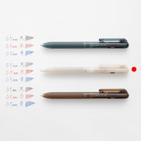 ぺんてる 3色ボールペン 限定 Calme カルム 0.5mm シアーベージュ軸 BXAC35L4 1本