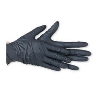 ミズムジャパン MISM クリーンニトリル手袋M 粉なし 100枚入り ブラック 【食品衛生法適合】 1箱（直送品）