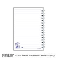 日本ノート リングメモ レインガード スヌーピー A6 7mm40枚 イエロー SWP87Y 1セット(1冊×3)