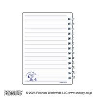 日本ノート リングメモ レインガード スヌーピー B7 7mm40枚 ホワイト SWP88W 1セット(1冊×3)