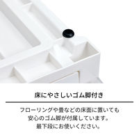 【引き出し収納】　天馬　フィッツケース アドバンス 74ー44M　ホワイト/クリア　幅44.0×奥行74.0×高さ23.0cm　1個