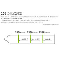 オカモト ゼロツー0.02 薄いコンドーム 素肌感覚 避妊具 4547691734259 1箱(3個入)（直送品）