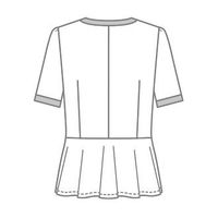 サーヴォ 半袖オーバーブラウス ベージュ系 09号 GOBL-2502-A7 1着（直送品）