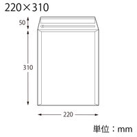 HEIKO 紙製クッション付き宅配平袋 茶 220×310mm 封かんシール付 1袋（10枚入） 004192027