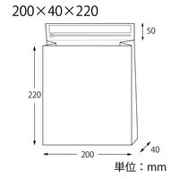 HEIKO 紙製クッション付き宅配袋 茶 200×40×220mm 封かんシール付 1セット（1袋（10枚入）×5） 004192021