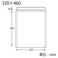 HEIKO 紙製クッション付き宅配平袋 茶 320×460mm 封かんシール付 1セット（1袋（10枚入）×5） 004192029