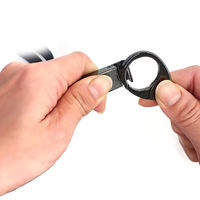 エアージェイ カラビナ&スライドネックストラップ ANP-CRS BK 1個（直送品）