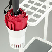 karari（カラリ） 珪藻土 折りたたみ傘用フック式ホルダー アンブレラスタンド 1本用ワイド HO2067 傘立て 1個