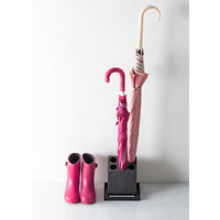 karari（カラリ） 珪藻土 アンブレラスタンド 6本用斜め ブラック 傘立て 1個 アネスティカンパニー