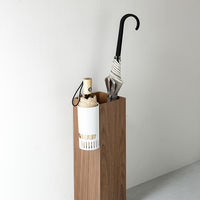 karari（カラリ） 珪藻土 折りたたみ傘用フック式ホルダー アンブレラスタンド 1本用スリム HO2068 傘立て 1個