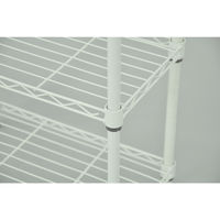 エイ・アイ・エス スチールラックセット3段 ホワイト 幅600×奥行250×高さ604mm SRS-6025WH 1台（直送品）