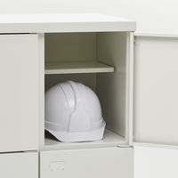 エムテックス スチールスリッパ＆シューズロッカー 6人用 扉付き シリンダー錠 273990 1台