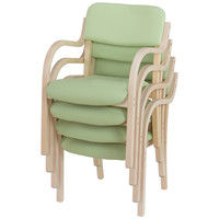 H・W 立ち座りサポートチェア ブラウン 幅540×奥行580×高さ800mm 1脚（直送品）