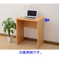 YAMAZEN（山善） シンプルデスク 幅595×奥行390×高さ700mm ナチュラルビーチ CSD-7060（NB） 1台（直送品）