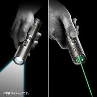 サンワサプライ 防塵防滴LEDライト付きグリーンレーザーポインター LP-GL1012LED 1個（直送品）
