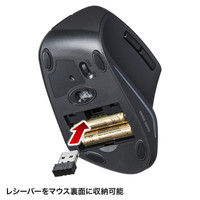 サンワサプライ ワイヤレスエルゴマウス MA-ERGW10 1個（直送品）