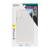 【処分品】サンワサプライ クリアハードケース （iPhoneX 2017年） PDA-IPH017CL 1個（直送品）