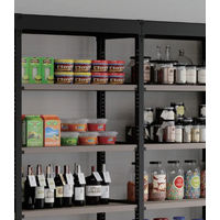 オカムラ BRIO ブリオ 天地のみ連結セット サテンブラック スチール棚 幅890×奥行450×高さ2000ｍｍ 8J80JB ZN01 1台（直送品）