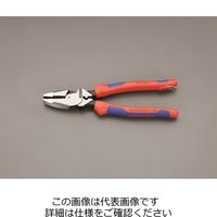 エスコ 240mm 電工ペンチ(強力・落下防止/圧着付) EA534K-13 1本（直送品）