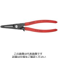 エスコ 40ー100mm 穴用スナップリングプライヤー(ストッパー付) EA590AL-3 1本（直送品）