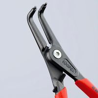 エスコ 40ー100mm 軸用スナップリングプライヤー(ストッパー付) EA590BK-13 1本（直送品）