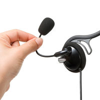 サンワサプライ USBヘッドセット MM-HSU05BK 1個（直送品）