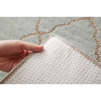 スミノエ HOMEカタログ 抗菌・抗ウィルス ラグ オブリック 1300×1900mm ライトグリーン 4549781265629 1枚（直送品）