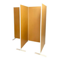 【軒先渡し】置き式パーテーション 本体 幅900×奥行440×高さ1870mm/1970mm ホワイト MM-BT90/ホワイト 1台（直送品）