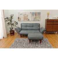 セルタン オットマン ヴィンテージ生地 グレー A281p-695GRY 1台（直送品）