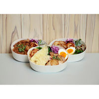 木具輪 （木製弁当箱）エコオリFLR-06B 楕円形 本体 300個 SD196001-300 １箱(300個)（直送品）