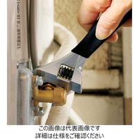 トップ工業 トップ工業(TOP) ガタ無しモンキレンチ ショートワークワイド レッドグリップ 口開長43mm HMー43MSR 1丁（直送品）