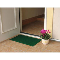 玄関マット 吸水速乾 62×88cm 屋内・屋外兼用 業務用 ウォーターホースTワッフル グリーン 391658 1個（直送品）